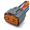 BUIEX 8 Pin Sumitomo Auto Electronic Waterproof Connector Plug Wiring Harness with Cable 6195-0054 6195-0051 Compatible with Ma~da Nissn Toy~ta (Color : 8Pin Female, Size : 1 Pc with 15cm Wire) view 1