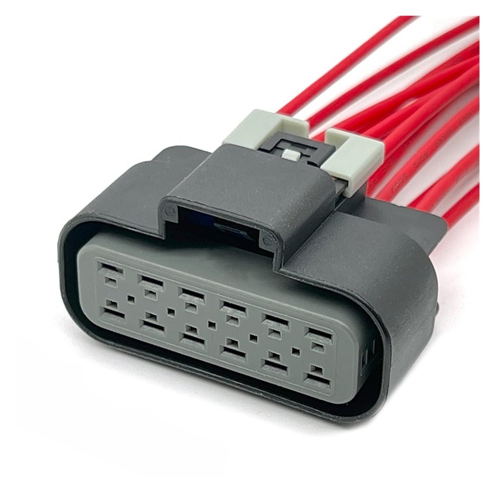 BUIEX 12 Pin Delphi 2.8mm Auto Electrical Waterproof Female Connector Plug Wiring Harness with Cable 15326910