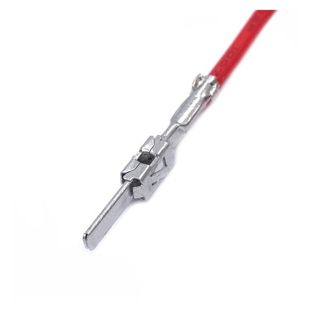 BUIEX 2.8/3.5 MM Bosch Car Crimping Terminal Compatible with Connector Female Male Terminals Cold Press with Cable 2-964300-1 964286-2 (Color : Male, Size : 50 Pcs)
