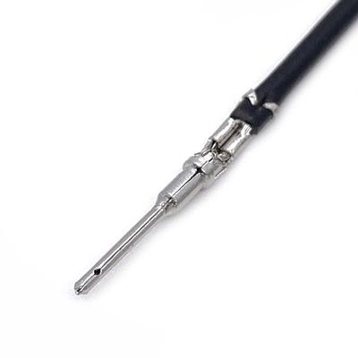 BUIEX 1.0mm DTM Crimp Terminal Wire Auto Elcetric Connector with Cable Pins 3-1447221-4 Insert Spring Round Male Female Blocks (Color : Male, Size : 50 Pcs)