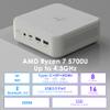 Mini PC Gamer AMD Ryzen 7 5700U (8C/16T, up to 4.3Ghz), Micro Desktop Computer 16GB DDR4 RAM 128GB PCIe SSD, Small Form Factor PC Support 4K Triple Display WiFi/BT5.0/USB3.0/Dual LAN for Home Office view 2