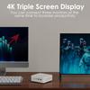 Mini PC Gamer AMD Ryzen 7 5700U (8C/16T, up to 4.3Ghz), Micro Desktop Computer 16GB DDR4 RAM 128GB PCIe SSD, Small Form Factor PC Support 4K Triple Display WiFi/BT5.0/USB3.0/Dual LAN for Home Office view 3