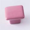 AthuAh Door knobs for cupboards, 2 pcs Ceramic Knob Modern Cabinet Drawer Pulls Wardrobe Furniture Handles Door Pull Square Handle Wardrobe Knobs Bar Cabinet Handles Knobs (Color : Pink) view 2