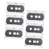jojofuny 6 Pcs 30-Minute Blank Audio Cassette Tapes Recordable with Transparent Hard Case DIY Vintage Style for Greeting and Party Recording view 1