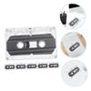 jojofuny 6 Pcs 30-Minute Blank Audio Cassette Tapes Recordable with Transparent Hard Case DIY Vintage Style for Greeting and Party Recording view 4