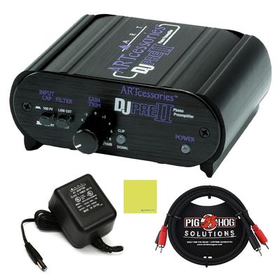 Art DJ PRE II Phono Preamp for Turntables, w/RCA Cable