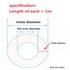 Winding TubeTube Cable Protector,Silicone Spiral Tube,White Silica Gel Winding Tube, Silicone Spiral Tube, Wrapper Tube, Soft Protective casing-5 * 7mm*1m (Color : 6 * 8mm*1m) view 3