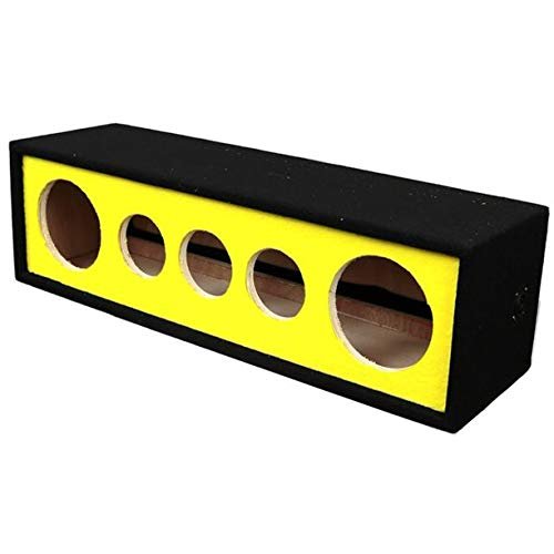10 in. 2-Horn 3-Tweeter Side Speaker Enclosure, Yellow