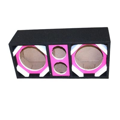 212 Main Empty Chuchera Speaker Enclosure for Two 8 in. Woofers Plus Two Tweeters Pink