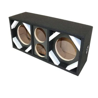 212 Main Empty Chuchera Speaker Enclosure for Two 6 in. Woofers Plus Two Tweeters Carbon Black