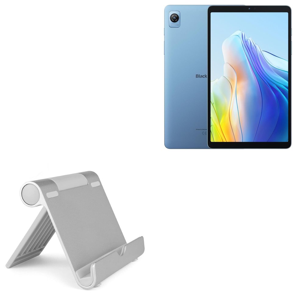 BoxWave Stand and Mount Compatible with Blackview Tab 60 - VersaView Aluminum Stand, Portable, Multi Angle Viewing Sturdy