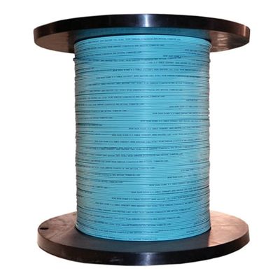 1000 ft. 2 Fiber Indoor Distribution Fiber Optic Multimode Cable - Aqua - 1000 ft.