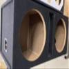 212 Main 12 inch Two Woofers Empty Bass Speaker Enclosure with Center Tuned Port view 1