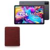 BoxWave Case Compatible with TCL Tab 10 Gen2 - Velvet Pouch Stand, Velour Slip Sleeve Built-in Foldable Kickstand - Burgundy view 1