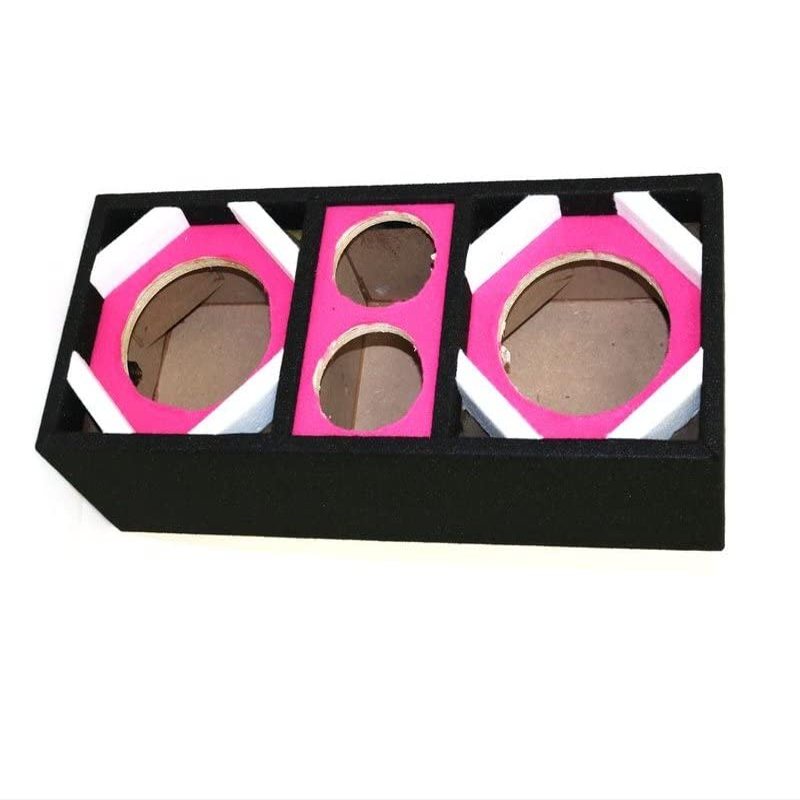 212 Main Empty Chuchera Speaker Enclosure for Two 6 in. Woofers Plus Two Tweeters Pink
