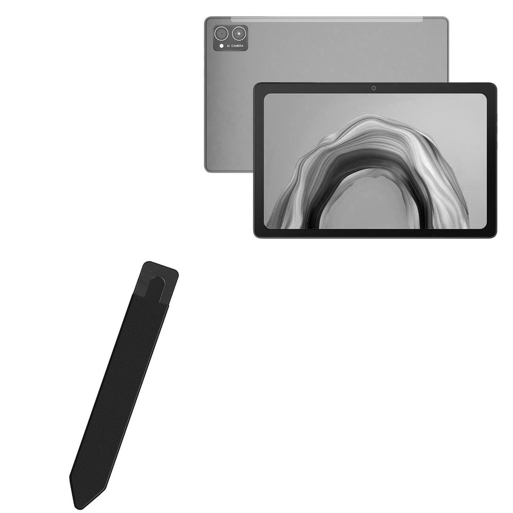 BoxWave Stylus Pouch Compatible with Cubot Tab 40 - Stylus PortaPouch, Pen Stylii Holder Carrier Portable Self-Adhesive - Jet Black