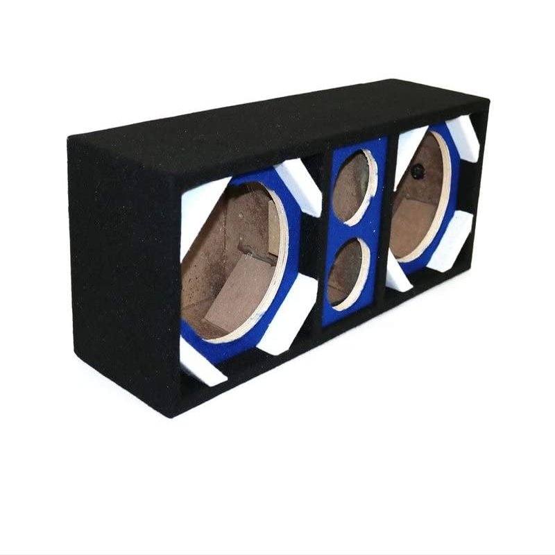212 Main Empty Chuchera Speaker Enclosure for Two 8 in. Woofers Plus Two Tweeters Blue