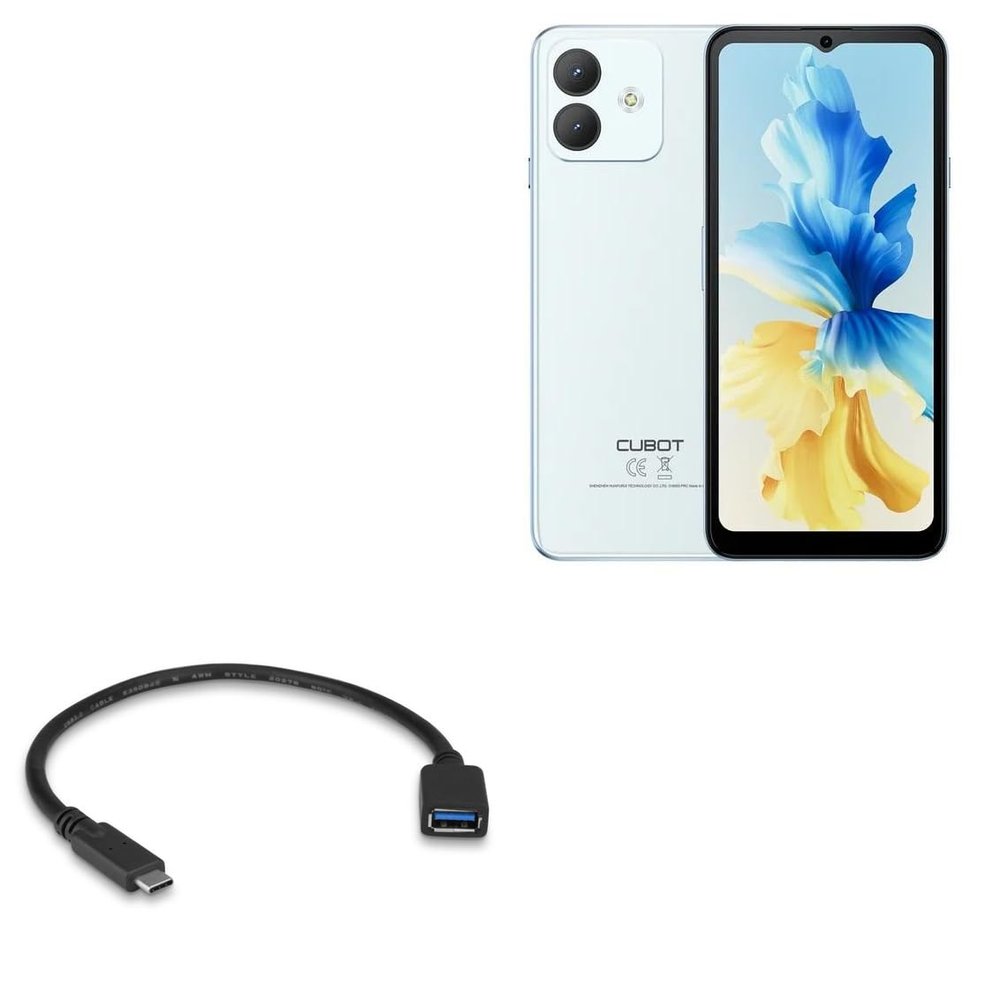 BoxWave Cable Compatible with Cubot Note 40 - USB Expansion Adapter, Add USB Connected Hardware to Your Phone