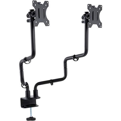 212 Main Metal Art Dual Monitor Arms - Black