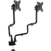 212 Main Metal Art Dual Monitor Arms - Black view 1
