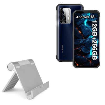 BoxWave Stand and Mount Compatible with Oukitel WP27 - VersaView Aluminum Stand, Portable, Multi Angle Viewing Sturdy