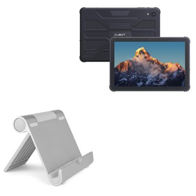 BoxWave Stand and Mount Compatible with Cubot Tab Kingkong - VersaView Aluminum Stand, Portable, Multi Angle Viewing Sturdy