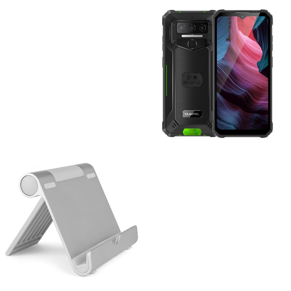 BoxWave Stand and Mount Compatible with Oukitel WP23Pro - VersaView Aluminum Stand, Portable, Multi Angle Viewing Sturdy