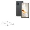 BoxWave Stand and Mount Compatible with Oukitel C33 - Pocket Aluminum Stand 3-in-1, Portable Multi Angle Viewing Riser - Metallic Silver view 1