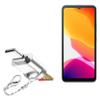 BoxWave Adapter Compatible with Cubot Note 21 - Micro SD Card miniReader, USB Type-C OTG Reader USB3.0 Adapter Keychain - Metallic Silver view 1
