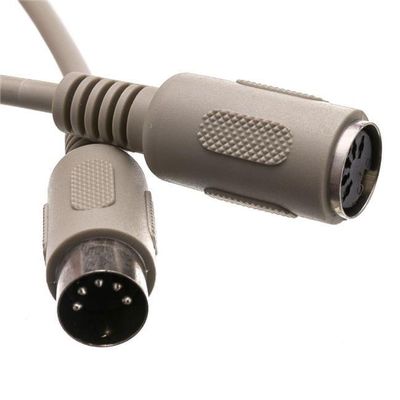 212 Main 25 ft. 5 Conductor Straight Din5 Male to Din5 Female at Keyboard Extension Cable, Beige