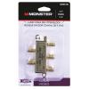 Monster Cable Just Hook It Up 4 Way Coax Splitter 75 Ohm 900 mHz 1 pk - Total Qty: 4 view 1