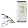 BoxWave Adapter Compatible with TCL 40 NxtPaper 5G - Micro SD Card miniReader, USB Type-C OTG Reader USB3.0 Adapter Keychain - Metallic Silver view 1