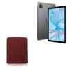 BoxWave Case Compatible with Blackview Tab 80 - Velvet Pouch Stand, Velour Slip Sleeve Built-in Foldable Kickstand - Burgundy view 1