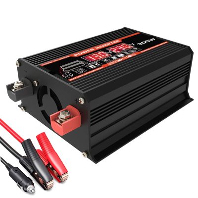 300W Car Power Inverter, DC 12V to 110V/220V Car Inverter with 3.4A Dual USB Ports, Car Plug Adapter Outlet Converter (Color : 220V)