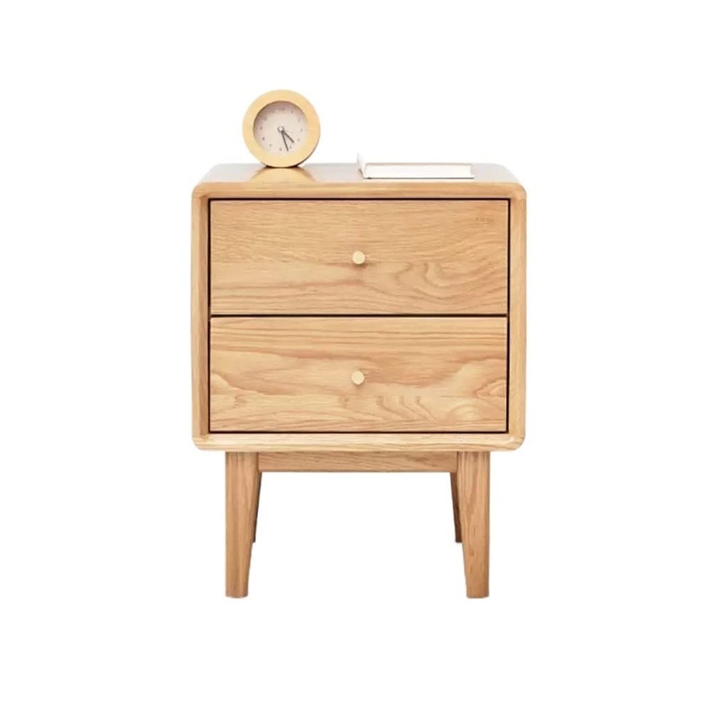 ASWAD Modern Bedside Tables Indoor Bedside Table Double Drawer Locker File Cabinet Living Room Coffee Table Side Table Suitable for Bedroom Office Bedroom Night Stand