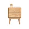 ASWAD Modern Bedside Tables Indoor Bedside Table Double Drawer Locker File Cabinet Living Room Coffee Table Side Table Suitable for Bedroom Office Bedroom Night Stand view 1