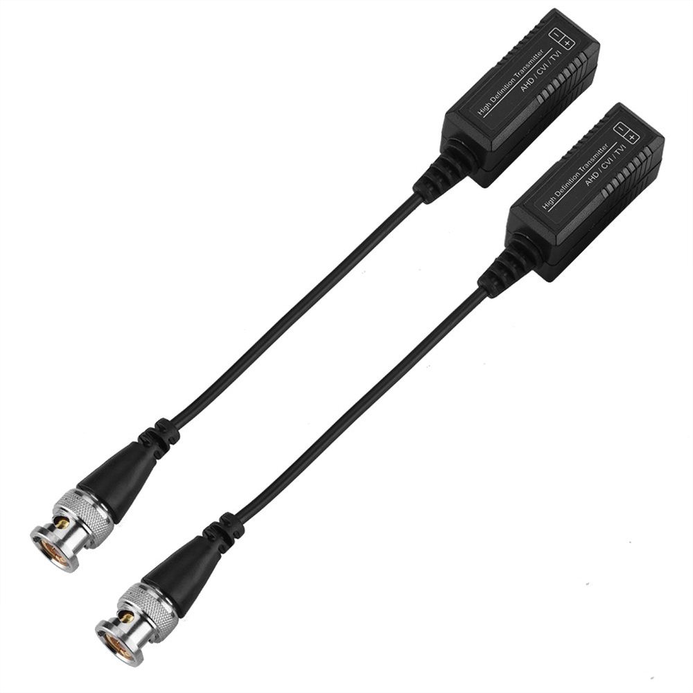 Beufee Video Balun Connectors, Video Balun CCTV BNC Passive Video Balun Transceiver Video Baluns Transceiver Passive