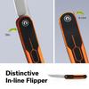 CIVIVI KwaiQ Pocket Knife, Folding Knife with Inline Flipper for EDC, 2.97" Nitro-V Tanto Blade Two-tone G10 Handle for Women Men C23015-2 view 3