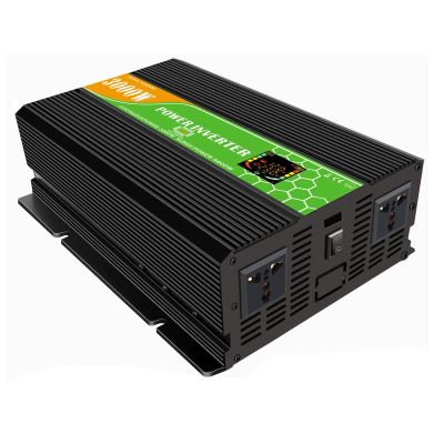 RIEJIN 3000W Power Inverter 12V to 220V with 2 AC Outlets Car Adapter, for Home, Truck, RV Car, Road Trip Essentials Camping Accessories