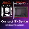 Cooler Master NR200P V2 Mini-ITX PC Case Ready, SFX Fit PSU Ready to Install, 280mm AIO Support, 357mm Vertical GPU Mount, Designed Ready Nvidia RTX 5090 | AMD RX 9070 XT, Tempered Glass, DIY view 2