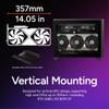 Cooler Master NR200P V2 Mini-ITX PC Case Ready, SFX Fit PSU Ready to Install, 280mm AIO Support, 357mm Vertical GPU Mount, Designed Ready Nvidia RTX 5090 | AMD RX 9070 XT, Tempered Glass, DIY view 4