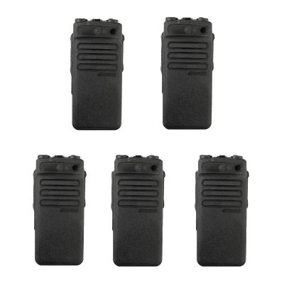 5Pack XPR3300 Repair Housing Case Front Cover Compatible with XPR3300 Handheld Radio, Black