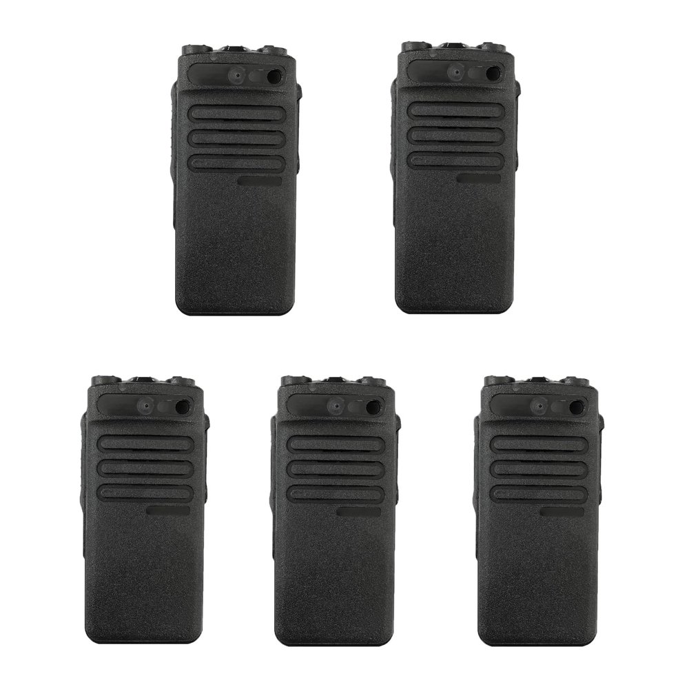 5Pack XPR3300 Repair Housing Case Front Cover Compatible with XPR3300 Handheld Radio, Black