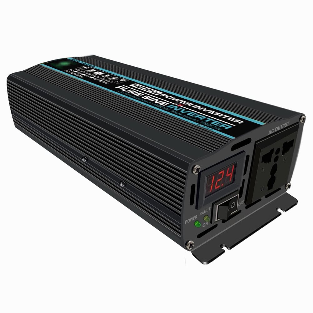 800 Watt Inverter Power Inverter Truck RV Solar Inverter 12V/24V dc to110V/220V ac Inverter, with LCD Display, for Truck RV (Color : 12V, Size : 110V)