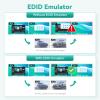 Dual Monitor kvm Switches HDMI Hotkey Switching 2 Monitors 2 Computers Monitor Switch 4k 60hz Extended Display hdmi Matrix kvm edid 2 Monitors 2 Computers hdmi 2k 144hz view 3