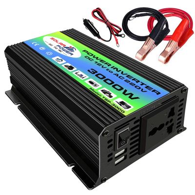 300W Car Power Inverter DC 12V to 110V/220V AC, Voltage Converter Car Charger Power Adapter for Camping, Charging (Color : 110V)