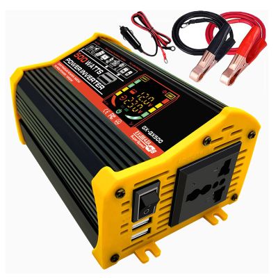 500W Power Inverters for Vehicles DC 12V to 110V/220V AC Converter with 2 USB Ports & 1 AC Outlet, Car Charger Adpater for Road Trip & Camping (Color : 110V)