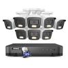 ANNKE 16 Channel Security Camera System, 5-in-1 Hybrid 1080P Lite DVR and 8X 2MP Indoor/Outdoor IP66 Weatherproof Cams with Color Night Vision, Remote Access, H.265+ Video Compression, 3TB Hard Drive view 1