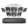 ANNKE 16 Channel Security Camera System, 5-in-1 Hybrid 1080P Lite DVR and 8X 2MP Indoor/Outdoor IP66 Weatherproof Cams with Color Night Vision, Remote Access, H.265+ Video Compression, NO Hard Drive view 1