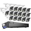 ANNKE 16CH Security Camera System, 3K Lite Digital Video Recorder with AI Human/Vehicle Detection with 4TB Hard Drive, H.265+ 5-in-1 Hybrid DVR with 16x 2MP Wired CCTV Cams with Color Night Vision view 1